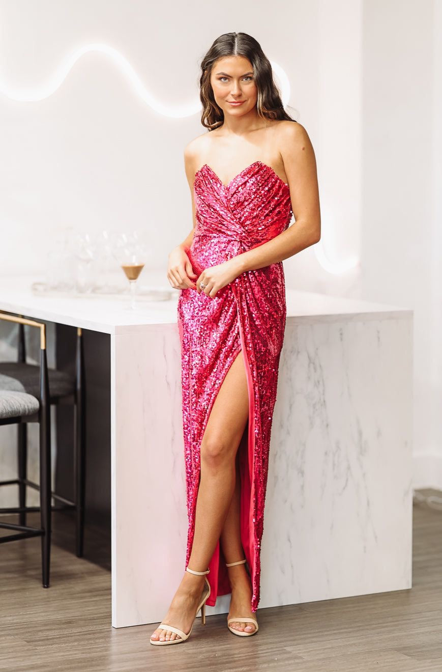 Amuse Me Maxi Dress- Pink – Hazel Olive