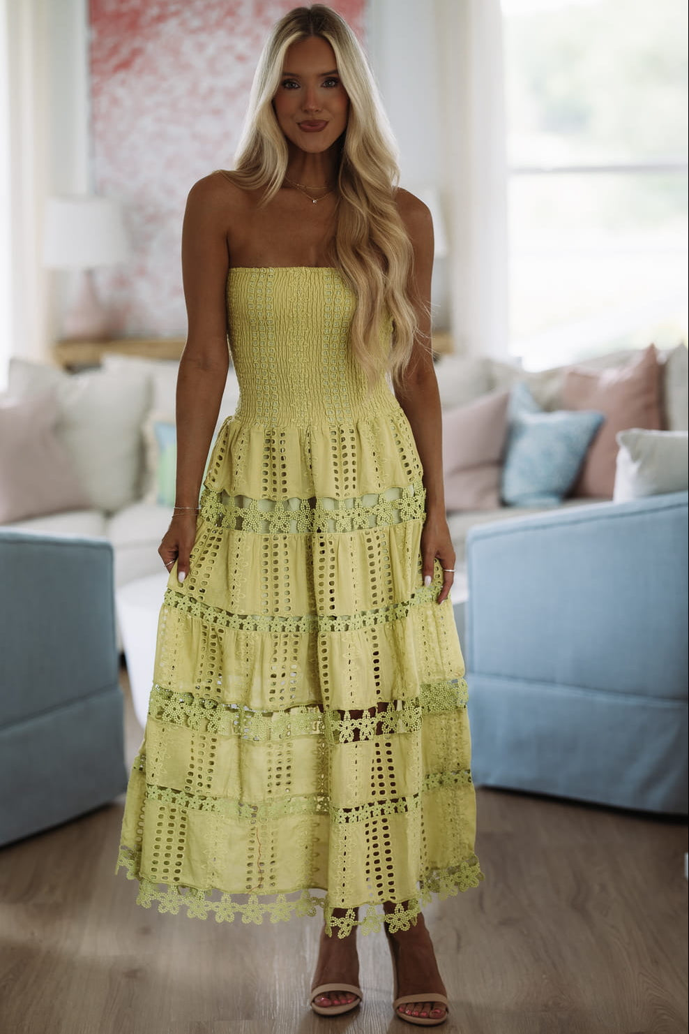 light green midi dress Early Evening COLOR:Olive Cypress Youll be doted on I dressed as the General