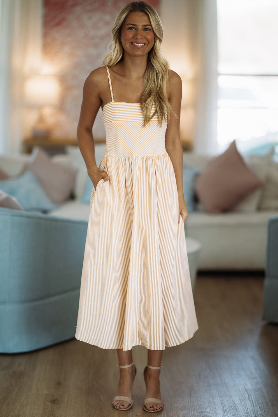 orange and white maxi dress Only Exception Linen Set, Set Of fran CAA05F6D067KC Features Color:Ranch