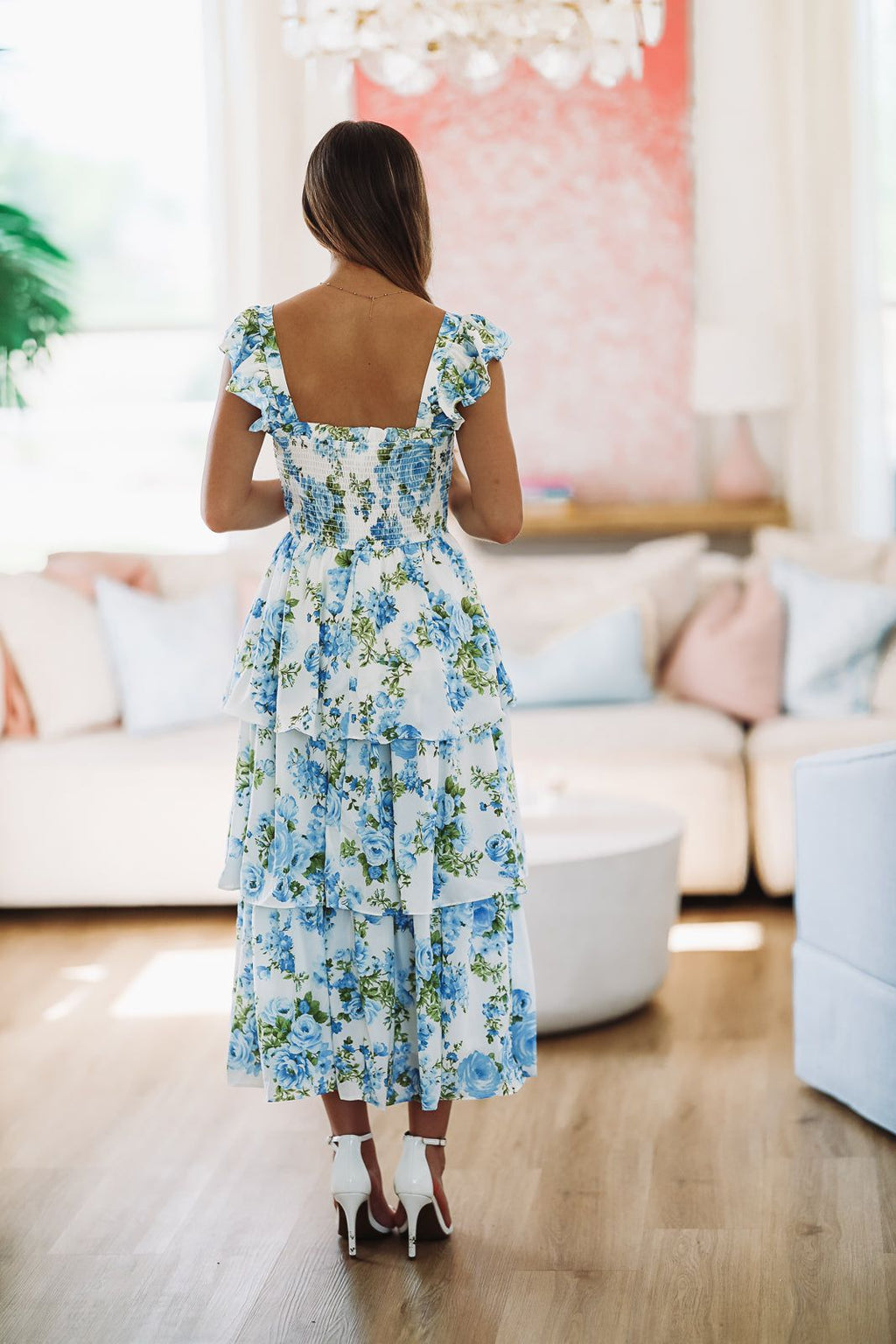 HAZEL & OLIVE In Love With This Midi Dress - Blue