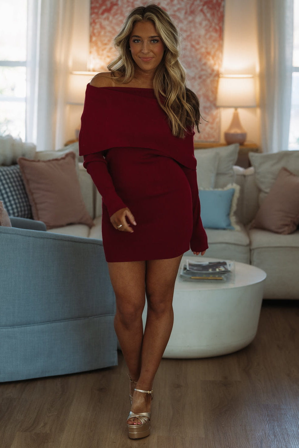 Warm Your Heart Sweater Dress - Burgundy, Medium | Hazel and Olive | Boutique Fashion Warm Your Heart Sweater Dress - Burgundy, Medium | Hazel and Olive | Boutique Fashion