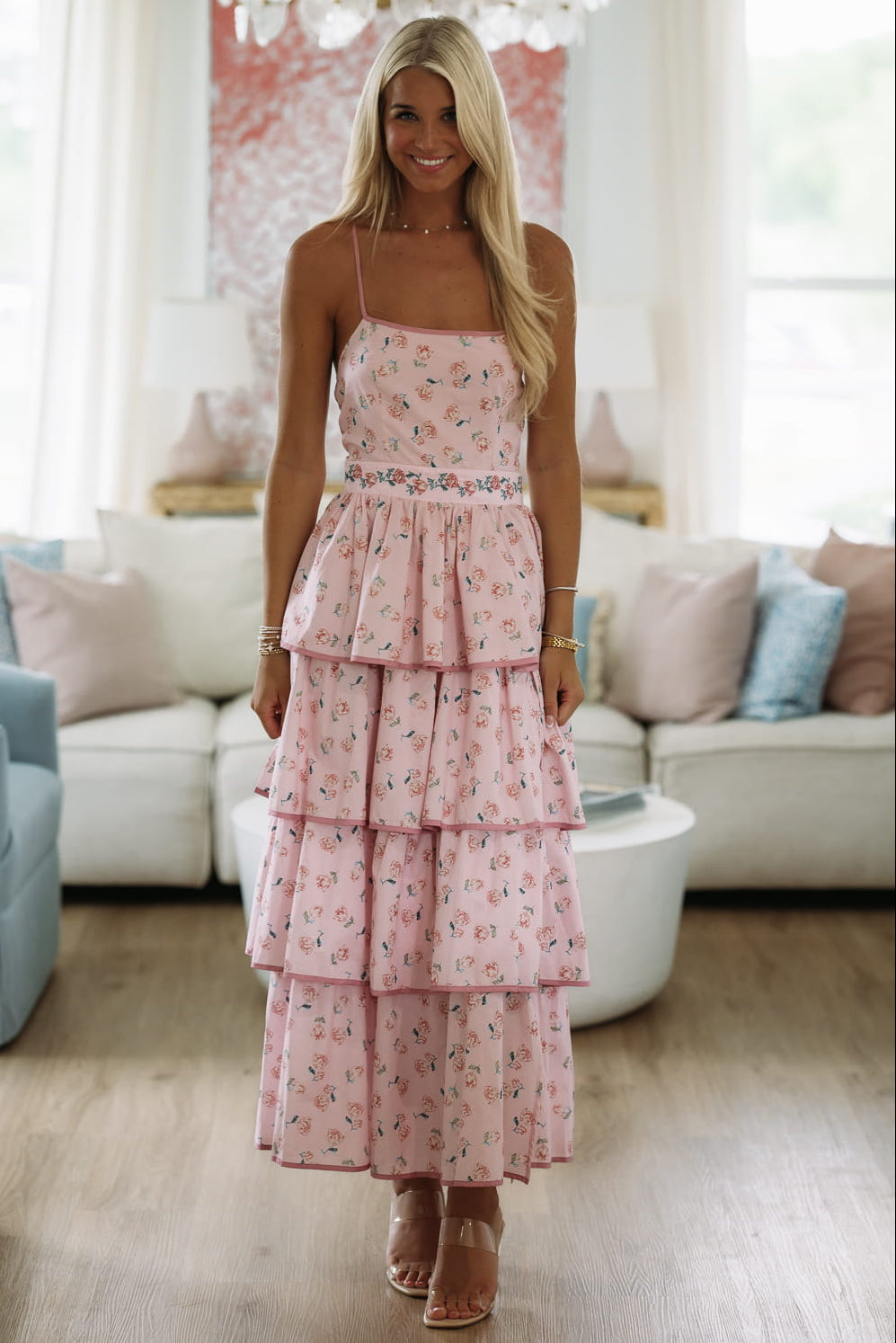 3 Wishes Maxi Dress - Pink, Medium | Hazel and Olive