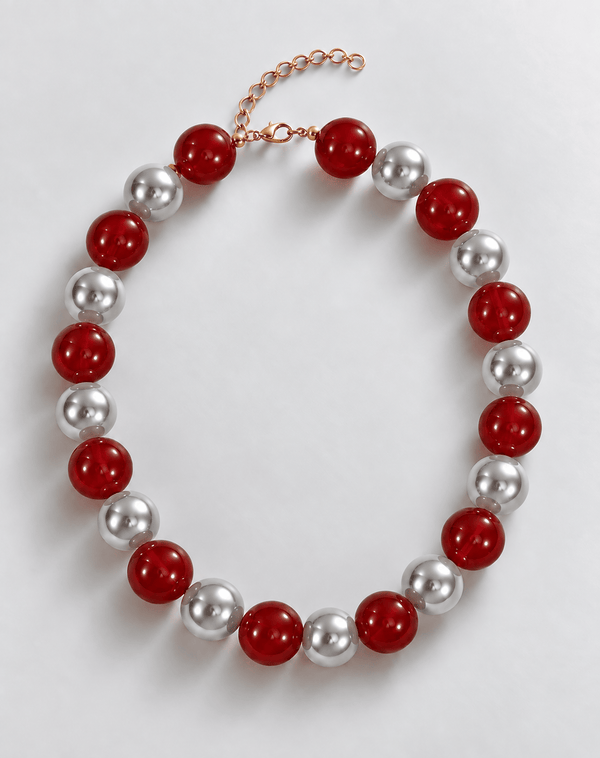 26SS0719 Modern Heiress Necklace - Crimson Red