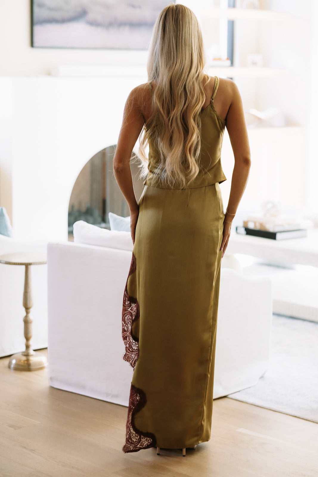 Trace of Romance Top - Olive-TI7512FO