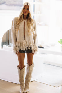 Cider on the Porch Cardigan - Light Taupe-MJK6781SS