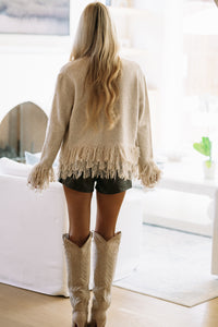 Cider on the Porch Cardigan - Light Taupe-MJK6781SS