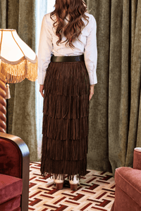 Rodeo Crush Maxi Skirt - Brown-50876SRL