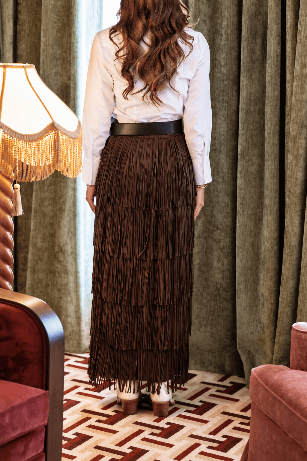 Rodeo Crush Maxi Skirt - Brown-50876SRL