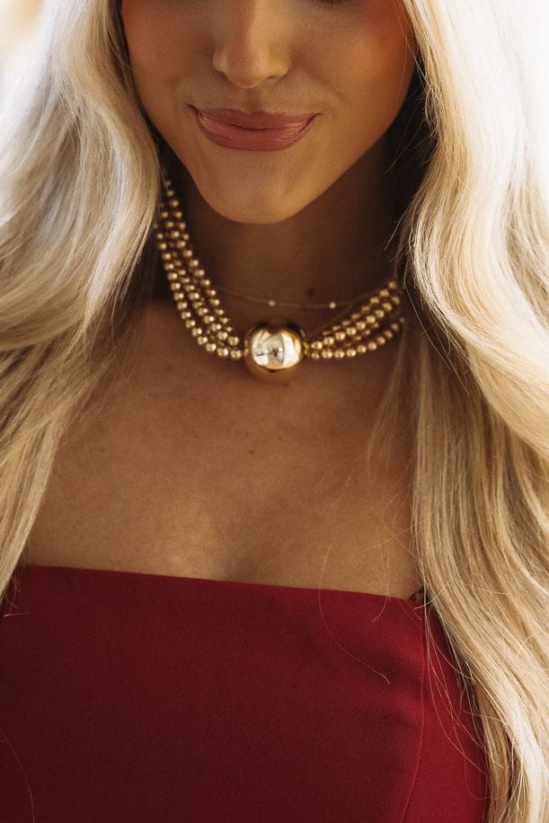 AIH101 Center of My World Necklace - Gold