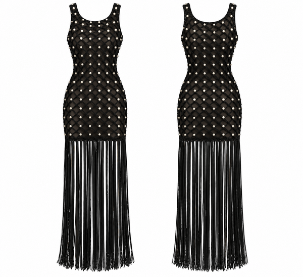 BD13237 Gatsby Moment Maxi Dress - Black