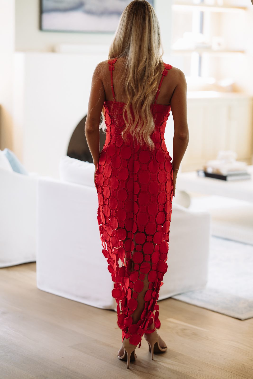 BID5104 Rival Row Maxi Dress - Red
