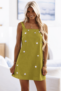 CD07446 Headliner Mini Dress - Chartreuse