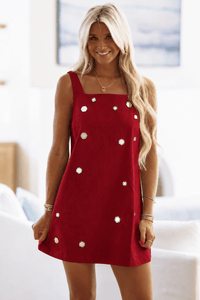 CD07446 Headliner Mini Dress - Crimson