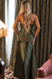 CD07657 Romance on the Guest List Maxi Dress - Olive
