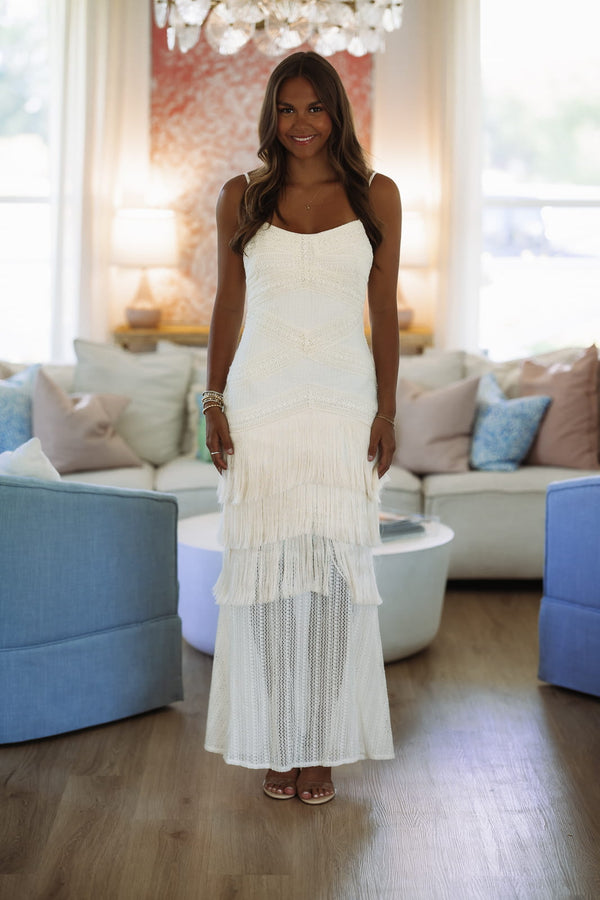 D83422 Saltwater Sippin Maxi Dress - Ivory
