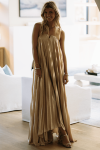 DS26174 Zara Luxe Maxi Dress - Gold