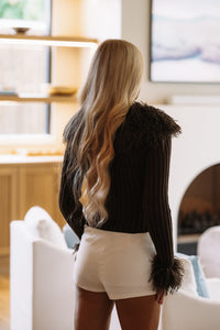 FWJ14461 Espresso Yourself Sweater Top- Dark Brown