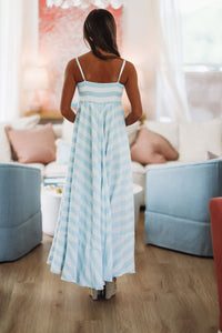 High Tides Maxi Dress - Light Blue and White-HAZEL & OLIVE 2501/51LDH-Small-