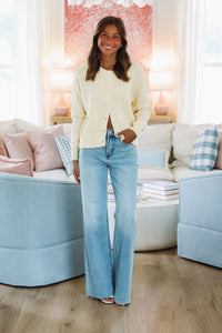 Pure Joy Cardigan - Yellow-Hazel & Olive 51Z25017-Small-