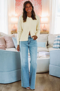 Pure Joy Cardigan - Yellow-Hazel & Olive 51Z25017-Small-