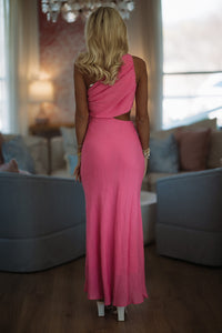 Hazel & Olive 64502F11 Love & Affection Maxi Dress - Hot Pink