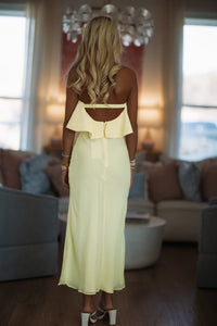 Hazel & Olive 64686J01 No Ordinary Love Maxi Dress - Yellow
