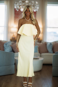 Hazel & Olive 64686J01 No Ordinary Love Maxi Dress - Yellow