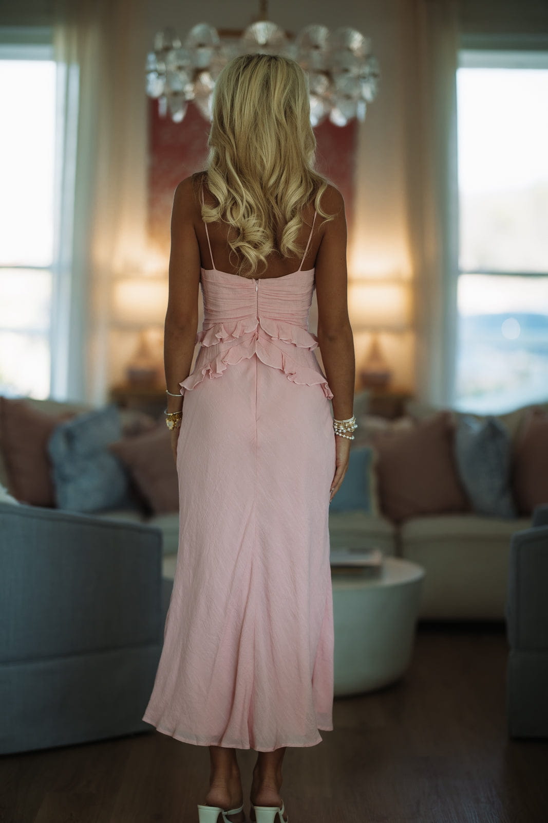 Hazel & Olive 64688J My Own Way Maxi Dress - Pink