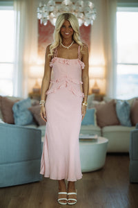 Hazel & Olive 64688J My Own Way Maxi Dress - Pink