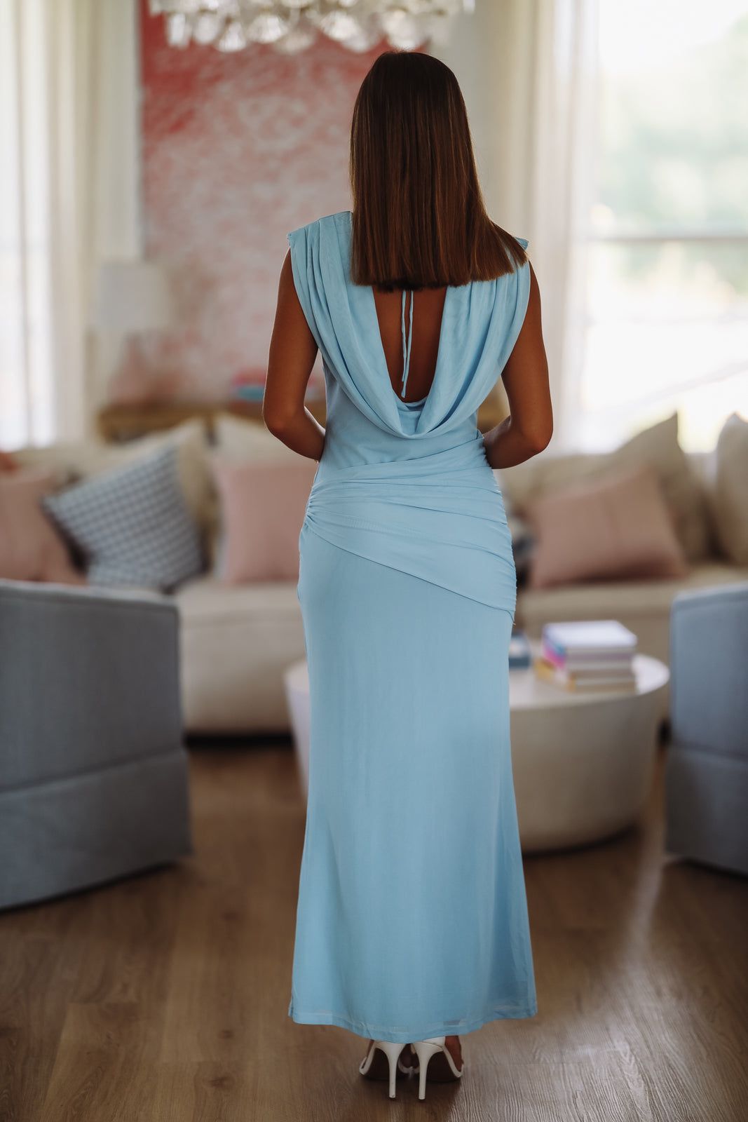 chinese dress ladies Lavish Maxi Dress - Light Blue, Small | Hazel and Olive