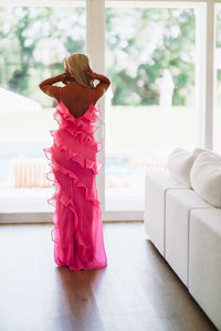 A New Love Maxi Dress - Fuchsia-HAZEL & OLIVE-Small-