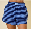 Hazel & Olive A4115 Blueberry Scones Lounge Shorts - Blue and Navy