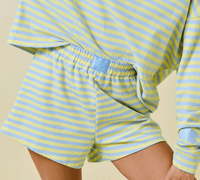 Blueberry Scones Lounge Shorts - Blue and Yellow-Hazel & Olive A4115-Small-