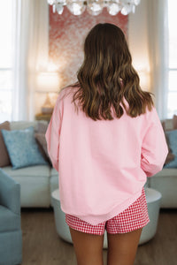 Hazel & Olive A4160 Cute Kisses Sweatshirt - Pink