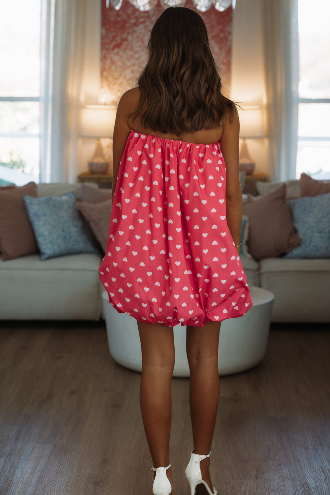 Hazel & Olive A4335 Carousel Of Love Mini Dress - Pink