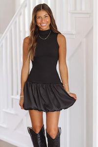 All I Ask Mini Dress - Black-HAZEL & OLIVE-Small-