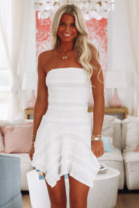 All I Want Mini Dress - Cream-HAZEL & OLIVE-XSmall-