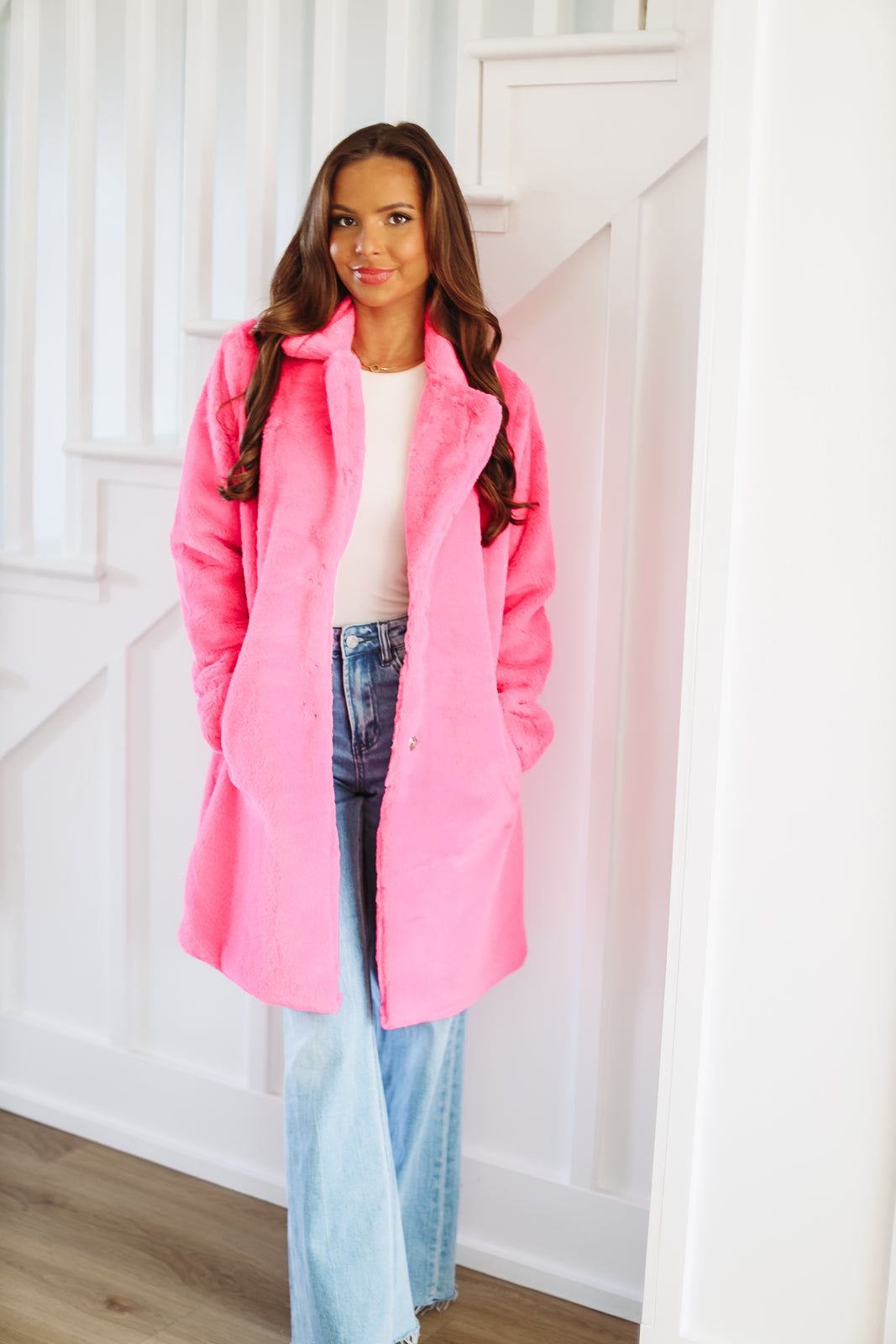 Always A Pink Girl Coat - Hot Pink – Hazel & Olive