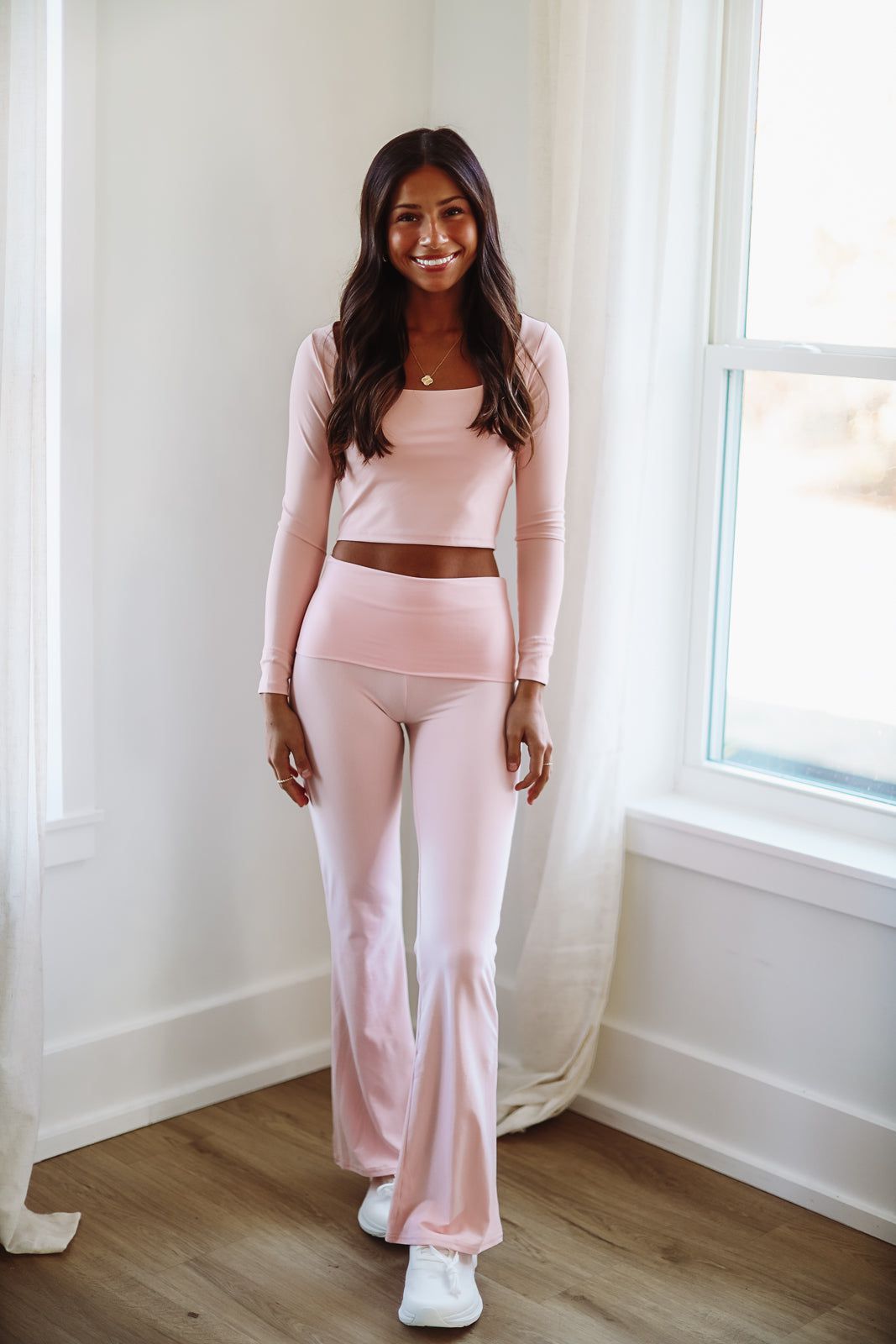 Always Active Crop Top - Light Pink-HAZEL & OLIVE-Small-