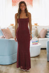HAZEL & OLIVE Always Worth It Maxi Dress - Burgundy