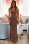 HAZEL & OLIVE Always Worth It Maxi Dress - Mocha
