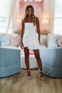 Angel Energy Mini Dress - White-HAZEL & OLIVE-Small-