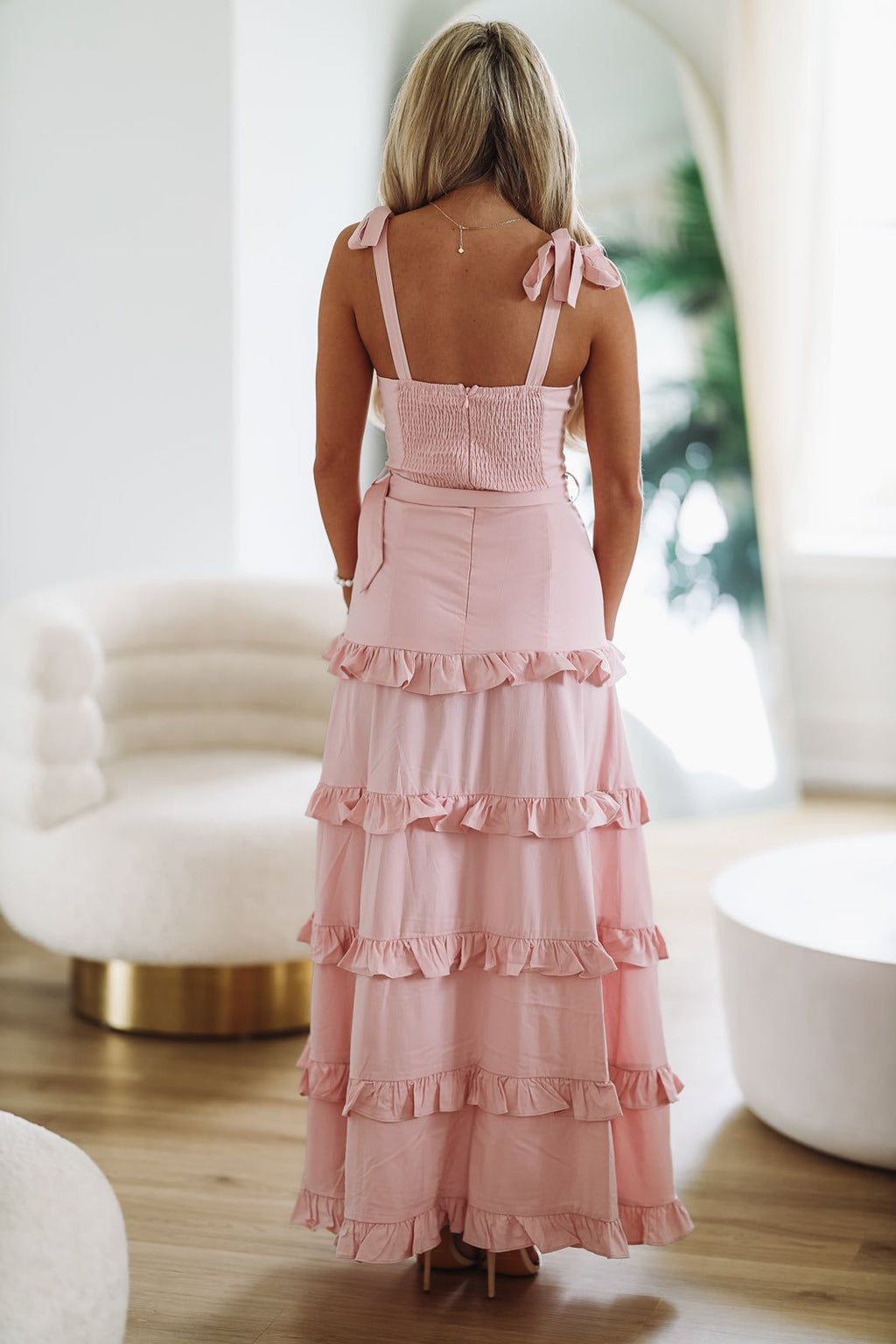 HAZEL & OLIVE Aphrodite Maxi Dress - Pink