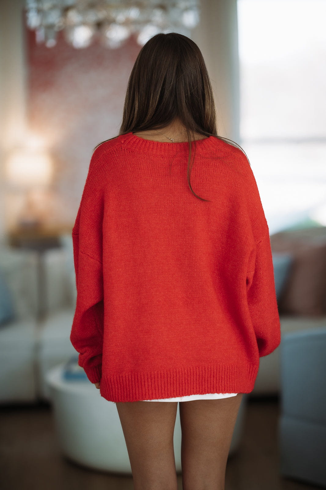 Hazel & Olive ARW0280/11 Pawsitively Cozy Sweater - Red