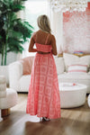 Aztec Princess Maxi Dress - Pink-HAZEL & OLIVE-Small-