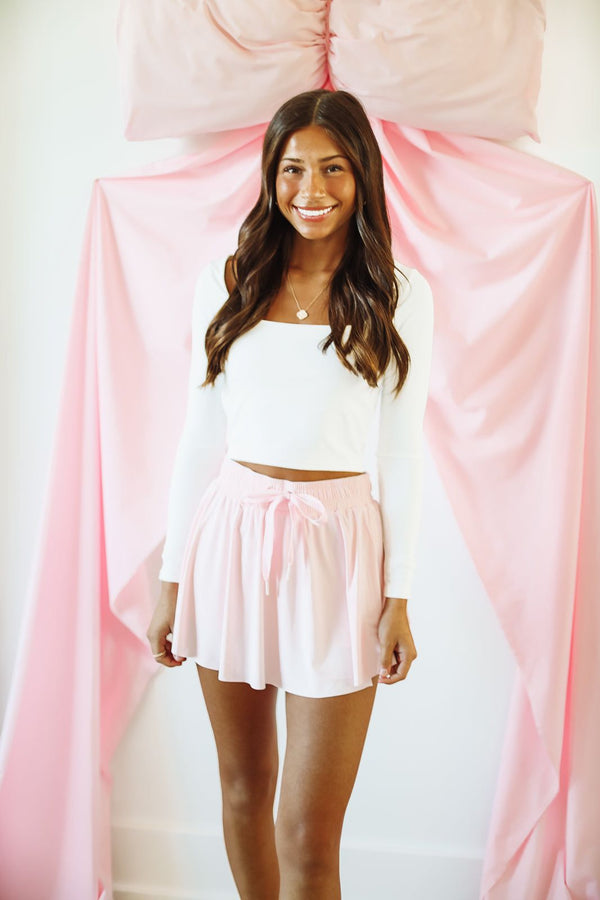 Ballet Baby Active Skort - Light Pink-HAZEL & OLIVE-Small-