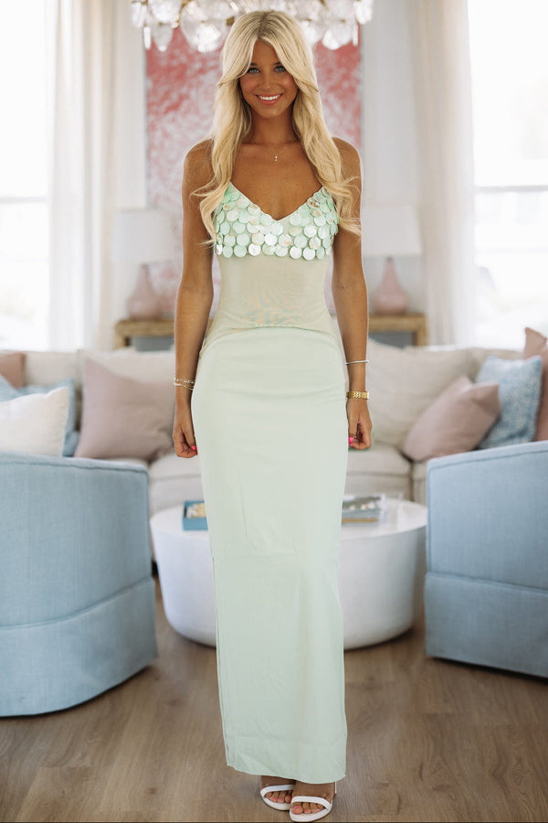 Hazel & Olive BD12849/CW Effortless Energy Maxi Dress - Sage Green