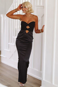 Be Glam Maxi Dress - Black-HAZEL & OLIVE-Small-