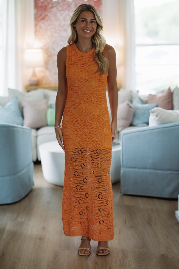 Hazel & Olive Beach Club Bliss Maxi Dress - Orange
