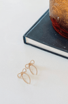HAZEL & OLIVE Beaded Bow Earrings - Gold